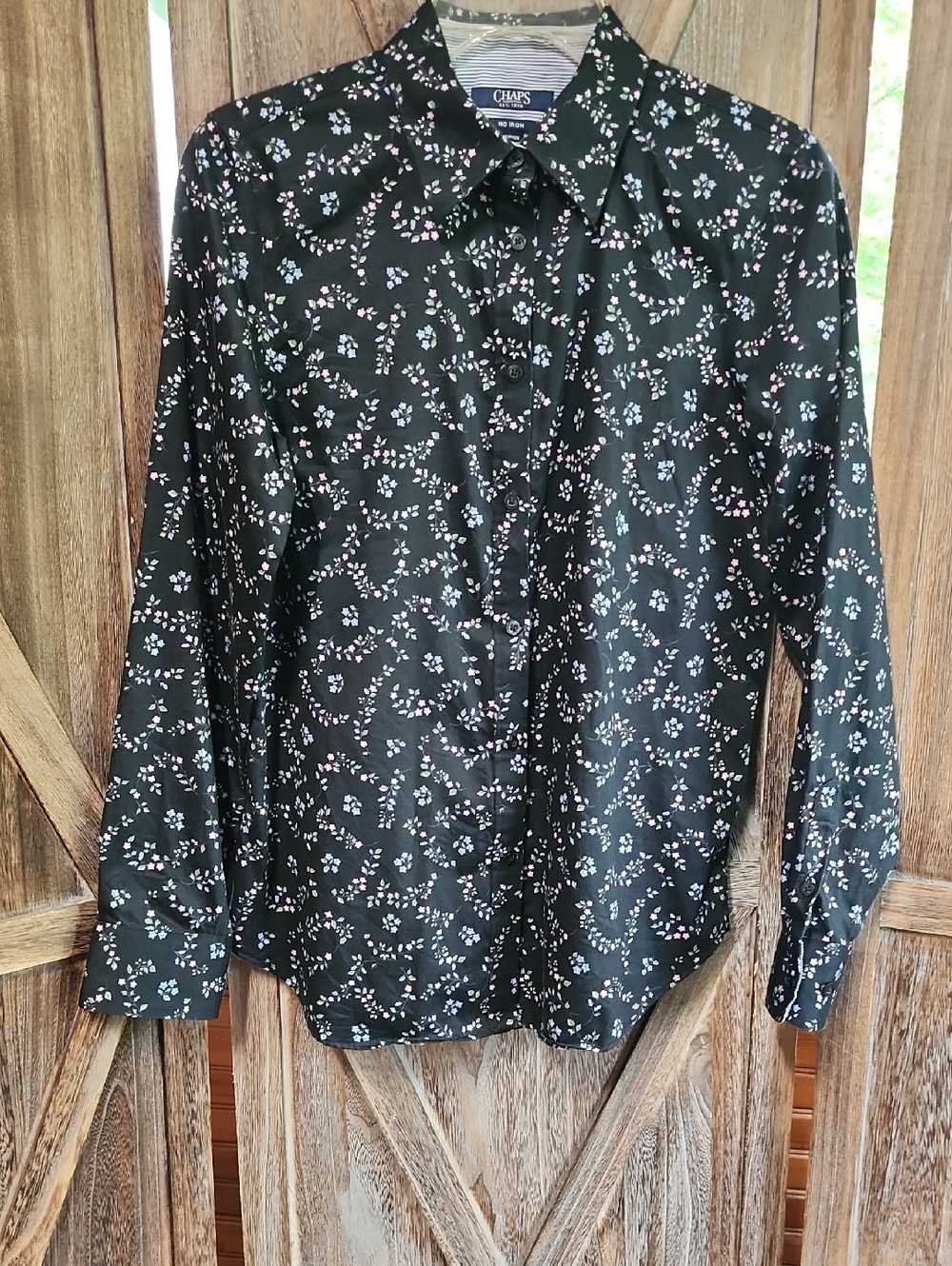 Chaps No Iron Ladies Floral Shirt